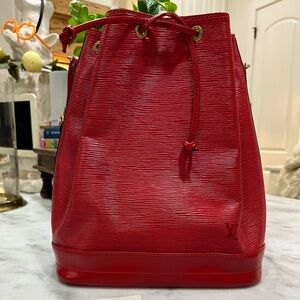 Vintage Louis Vuitton Noe GM Red Epi Leather